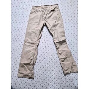 Levi Strauss Co 559 Tan Straight‎ Leg Casual Pants Mens W33 L32